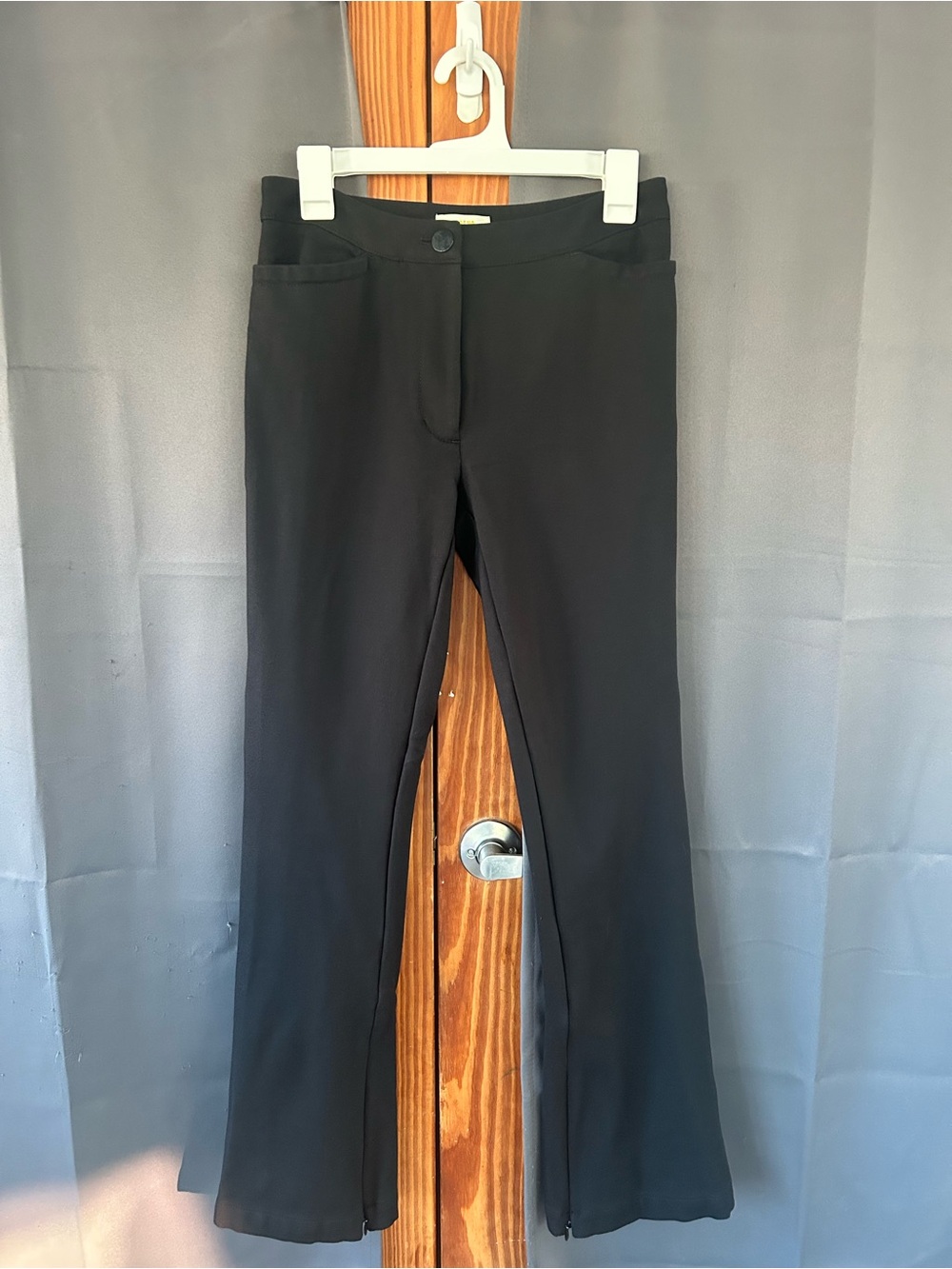 Maeve by Anthropologie Black Ankle Zip Pants Size 4